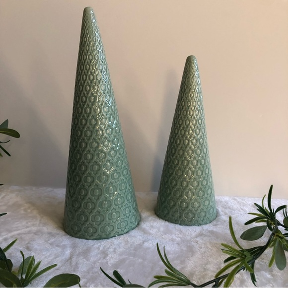 Martha Stewart Porcelain Green Trees, NWT - Picture 1 of 2